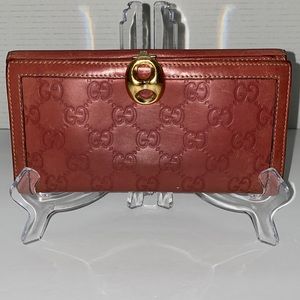 💯💕Authentic Vintage Guccissima Wallet with Wallet insert&Unbranded 50” Chain💕